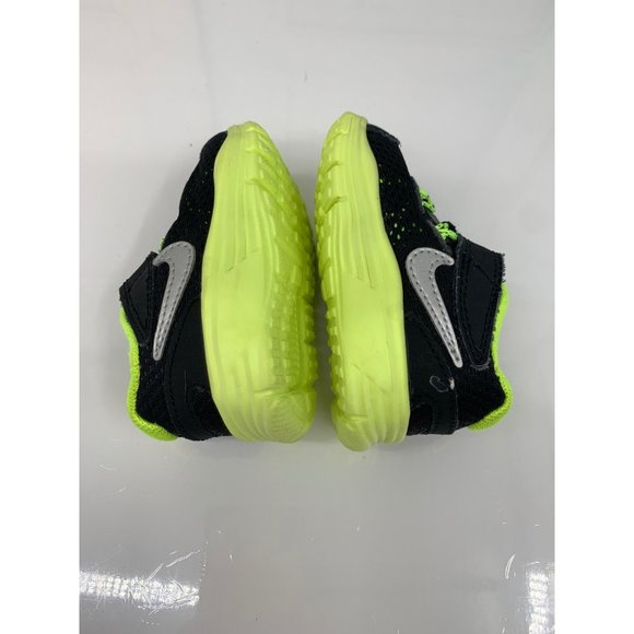 Nike Toddler 2C Lunar Glide 4 Black Green - Picture 5 of 10